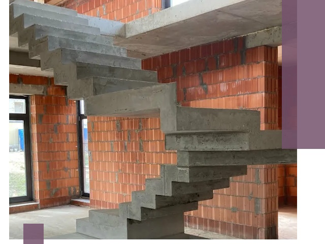 Изготовление бетонных лестниц под ключ в Арсеньеве