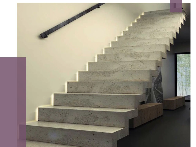 Облицовка бетонных лестниц в Арсеньеве от 4626 руб/м2 