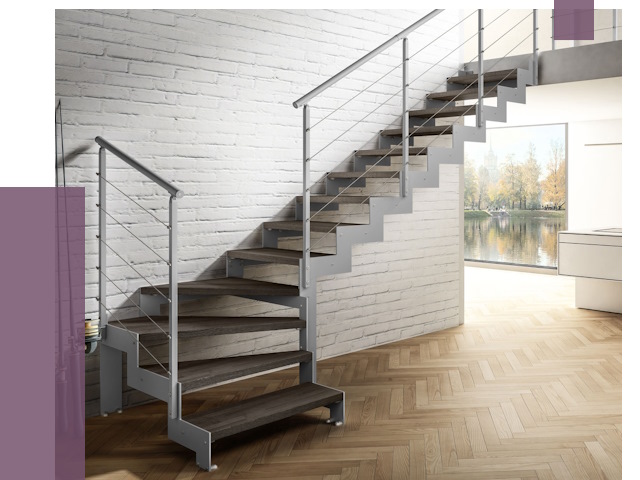 Г-образные лестницы под ключ в Арсеньеве от 37265 руб. | ПРОЛЁТ-Рсн