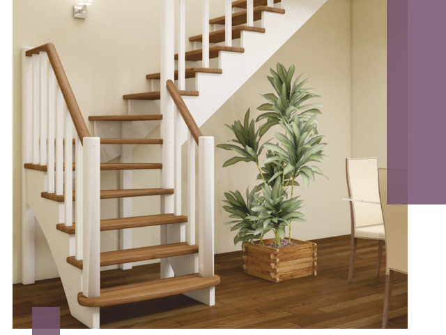 Г-образные лестницы под ключ в Арсеньеве — изготовление и монтаж