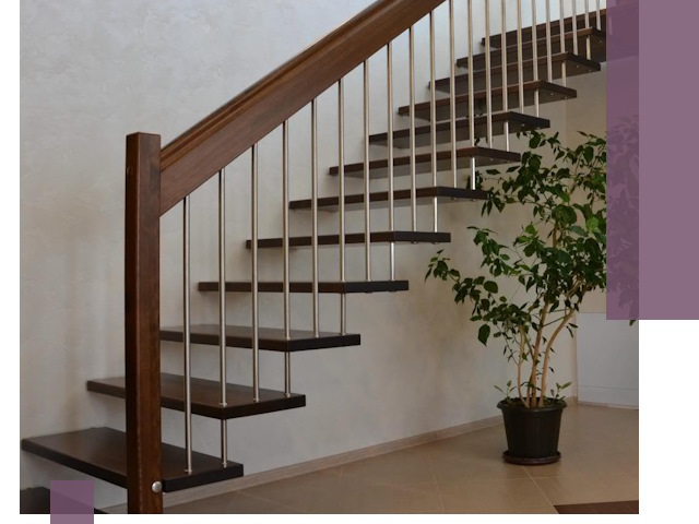 Лестницы на больцах под ключ в Арсеньеве – изготовление и монтаж