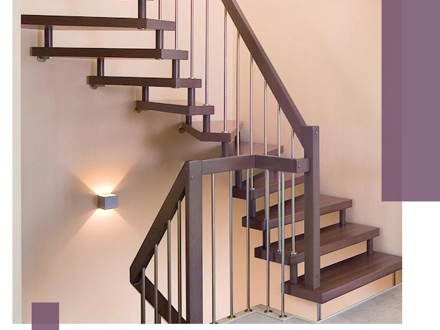 Изготовление лестниц на больцах в Арсеньеве под ключ