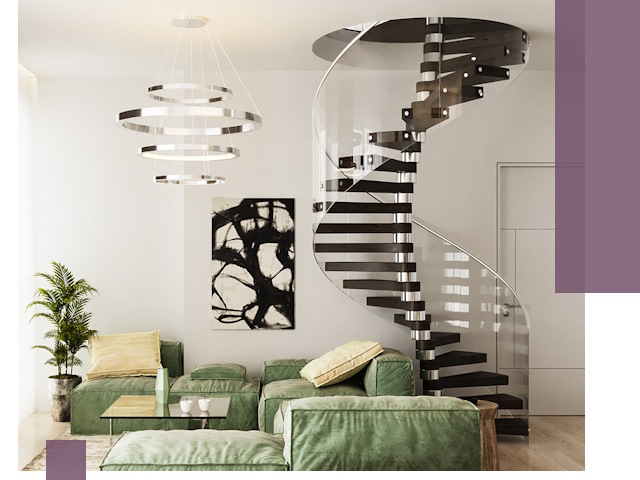 Лестницы для двухуровневой квартиры в Арсеньеве — изготовление и монтаж