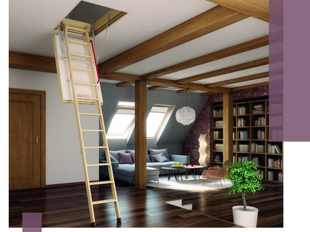 Чердачные лестницы под ключ в Арсеньеве: изготовление и монтаж