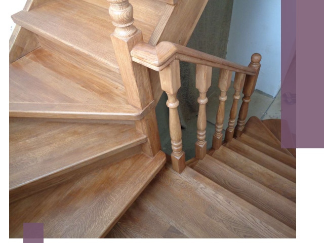 Дубовые лестницы под ключ в Арсеньеве: изготовление и монтаж