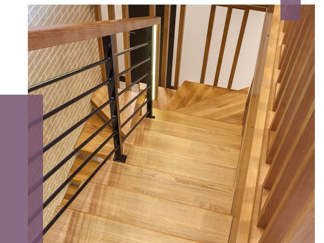 Лестницы из ясеня в Арсеньеве под ключ от 10074 руб. 