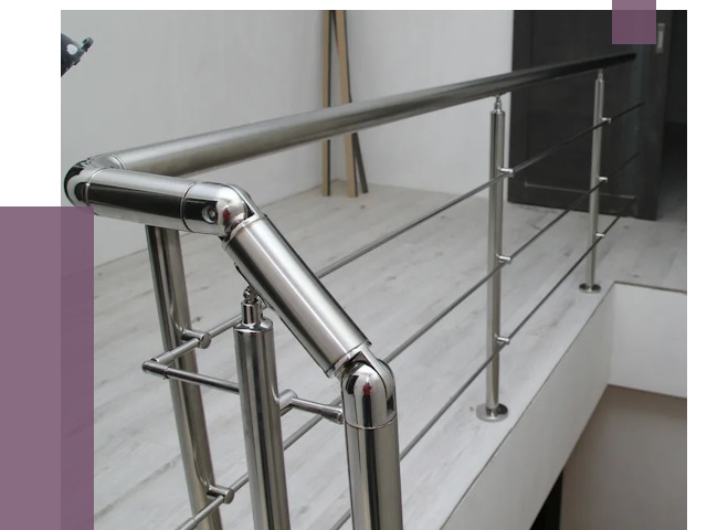 Перила из нержавеющей стали в Арсеньеве от 9046 руб. под ключ | ПРОЛЁТ-Рсн