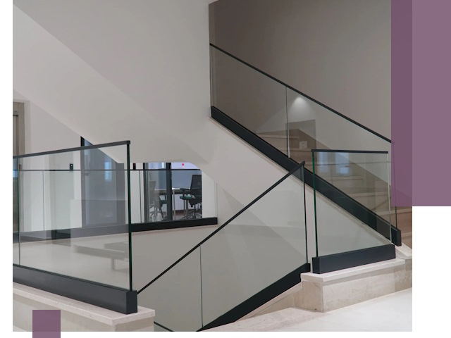 Стеклянные перила премиум-класса с установкой в Арсеньеве