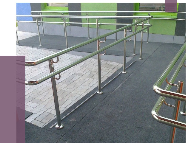 Ограждения пандусов в Арсеньеве от 4369 руб. монтаж | ПРОЛЁТ-Рсн