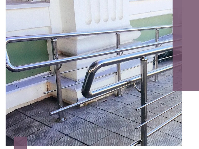 Ограждения пандусов из металла и нержавейки в Арсеньеве