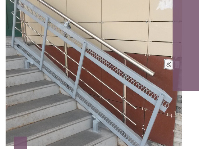 Изготовление откидных пандусов под ключ в Арсеньеве