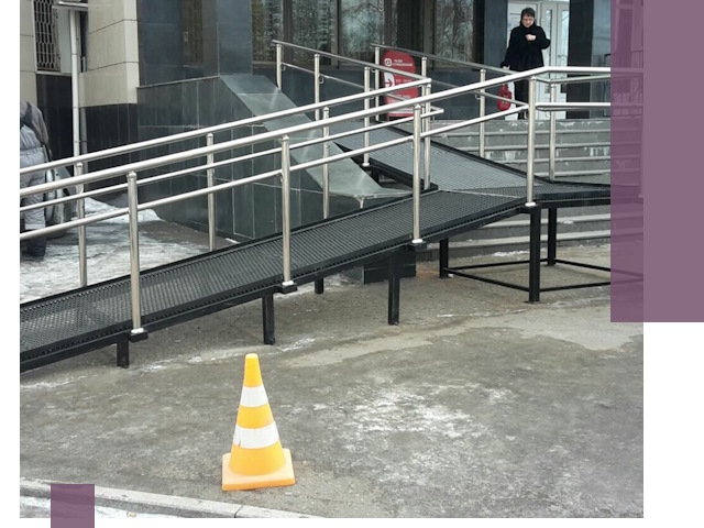 Стационарные пандусы под ключ в Арсеньеве — изготовление и монтаж