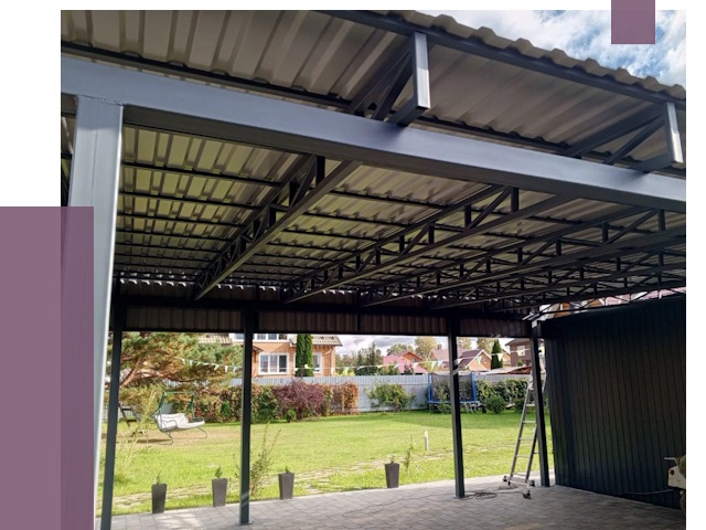 Монтаж навесов в Арсеньеве от 7402 руб. — установка навеса | ПРОЛЁТ-Рсн