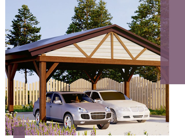 Навесы для автомобиля в Арсеньеве — изготовление и монтаж