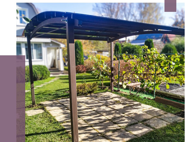 Навесы для дачи в Арсеньеве от 12799 руб. под ключ — ПРОЛЁТ-Рсн