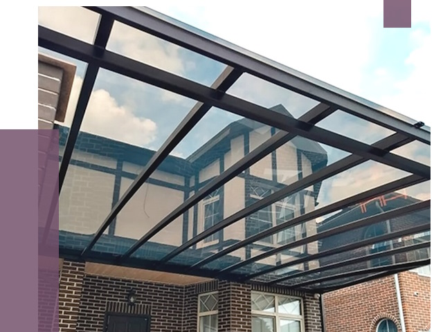 Навесы из поликарбоната в Арсеньеве от 8656 руб. под ключ — ПРОЛЁТ-Рсн