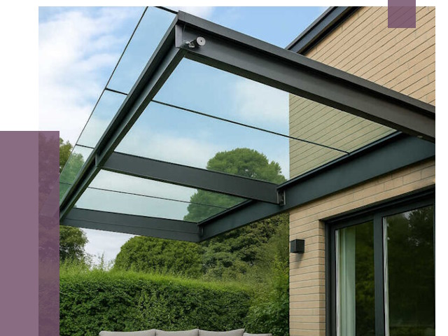 Стеклянные навесы и козырьки в Арсеньеве от 12336 руб.