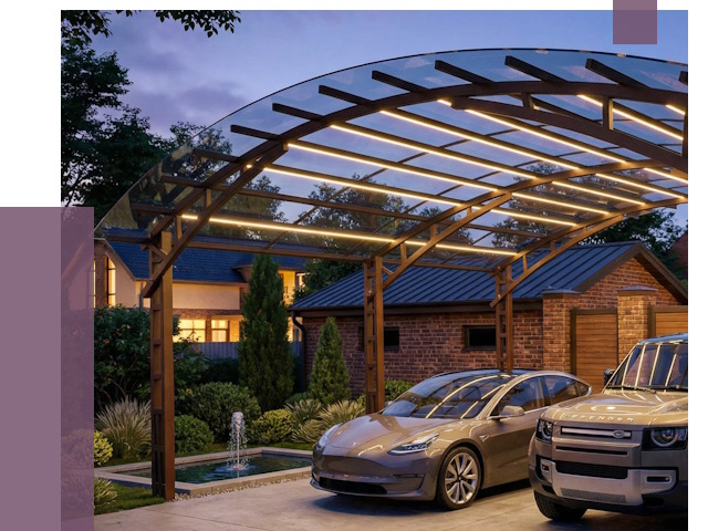 Металлические навесы в Арсеньеве от 12747 руб. под ключ — ПРОЛЁТ-Рсн