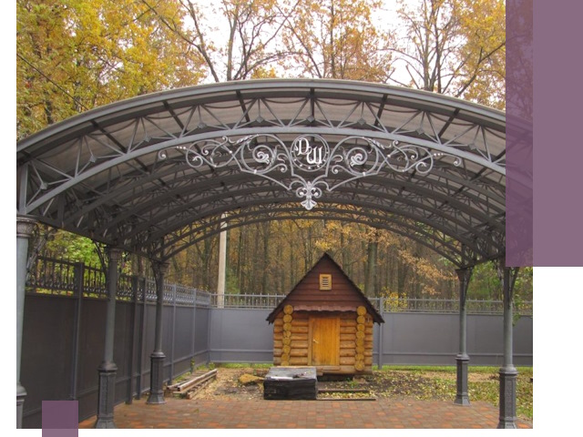 Кованые навесы премиум-класса под заказ в Арсеньеве