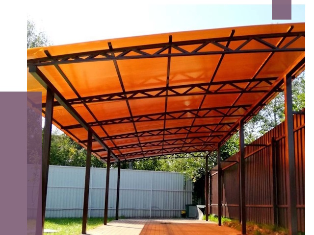 Односкатные навесы под ключ в Арсеньеве от 13210 руб. 