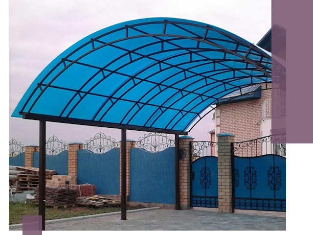 Арочные навесы под ключ в Арсеньеве — изготовление и монтаж