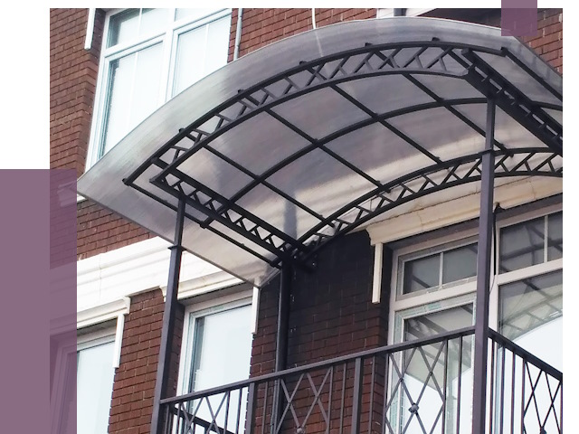 Козырьки над балконом в Арсеньеве от 8687 руб.  | ПРОЛЁТ-Рсн