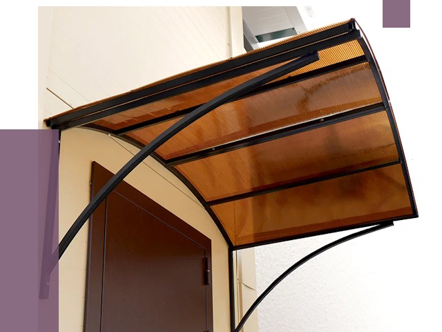Недорогие козырьки в Арсеньеве от 7628 руб.  | ПРОЛЁТ-Рсн