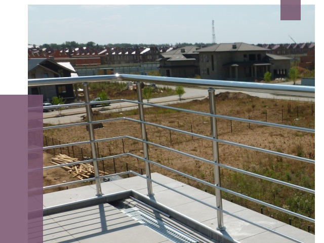 Парапеты из нержавеющей стали в Арсеньеве от 8018 руб. за м² | ПРОЛЁТ-Рсн