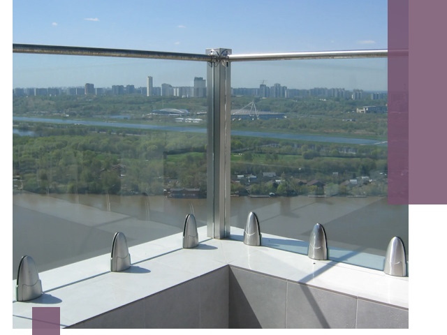 Стеклянные парапеты премиум класса в Арсеньеве для домов и бизнесов