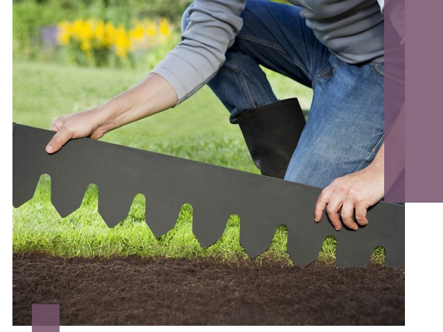 Металлические бордюры для газона в Арсеньеве — изготовление и монтаж