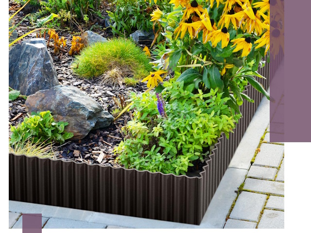 Металлические бордюры для клумб в Арсеньеве — производство и монтаж