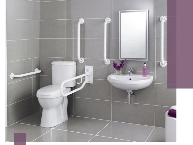 Поручни для санузлов в Арсеньеве: установка, ремонт и монтаж